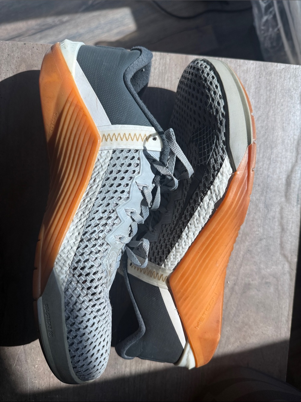 Men's Nike Metcon Grey and Gum Lightweight Training Shoes